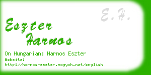 eszter harnos business card